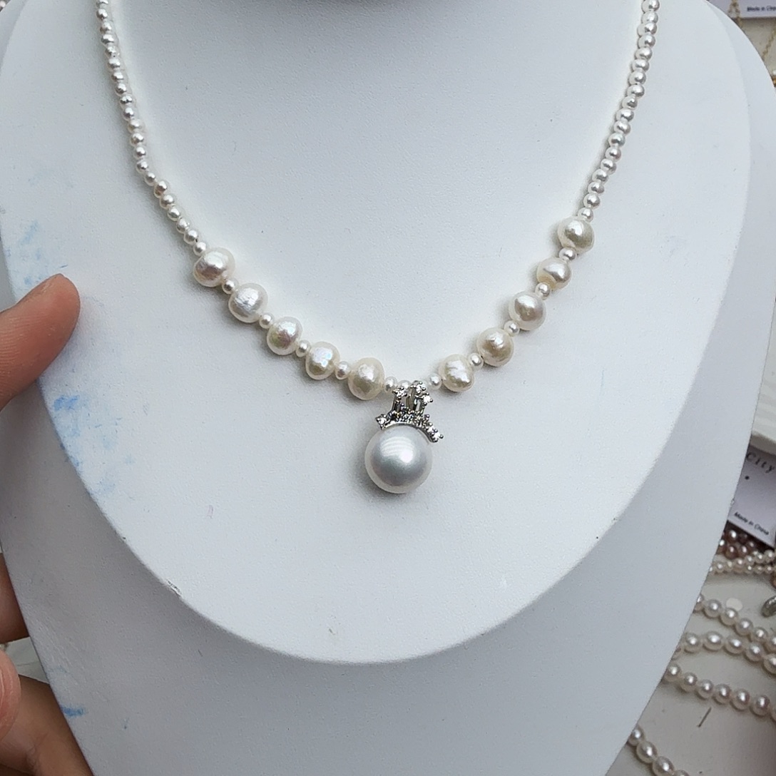 未镶嵌颈饰淡水珍珠