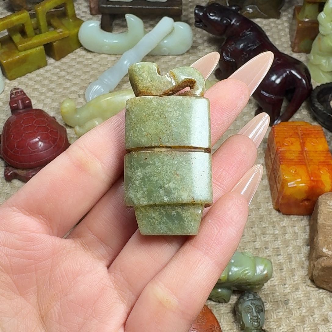 白玉菩提吊坠挂件