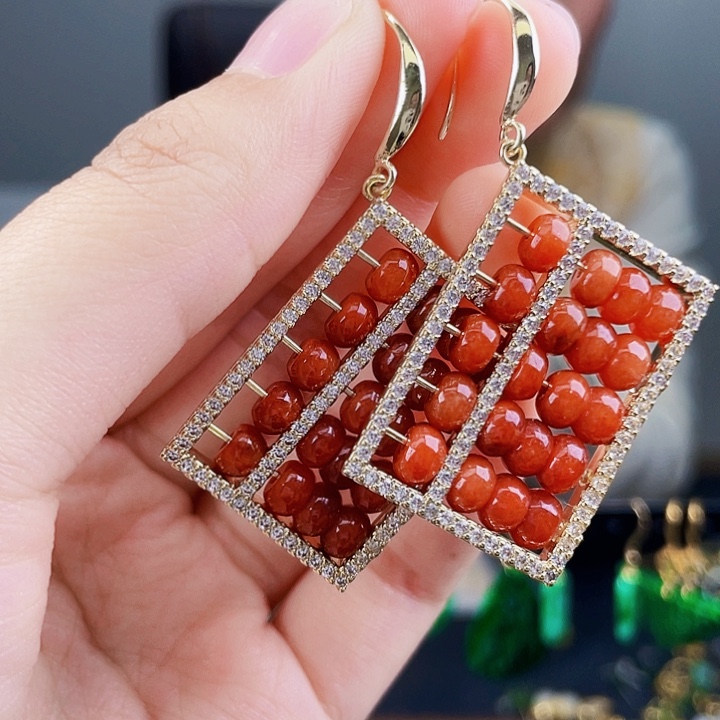 翡翠耳饰未镶嵌饰品