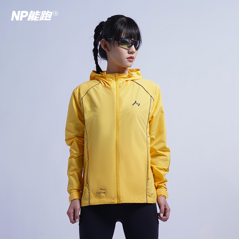 【秋冬上新】NP能跑男女跑步越野夜光风壳冲锋外套防风雨户外徒步