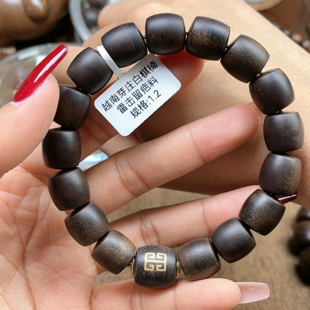 沉香手串刘*越南芽庄白棋楠