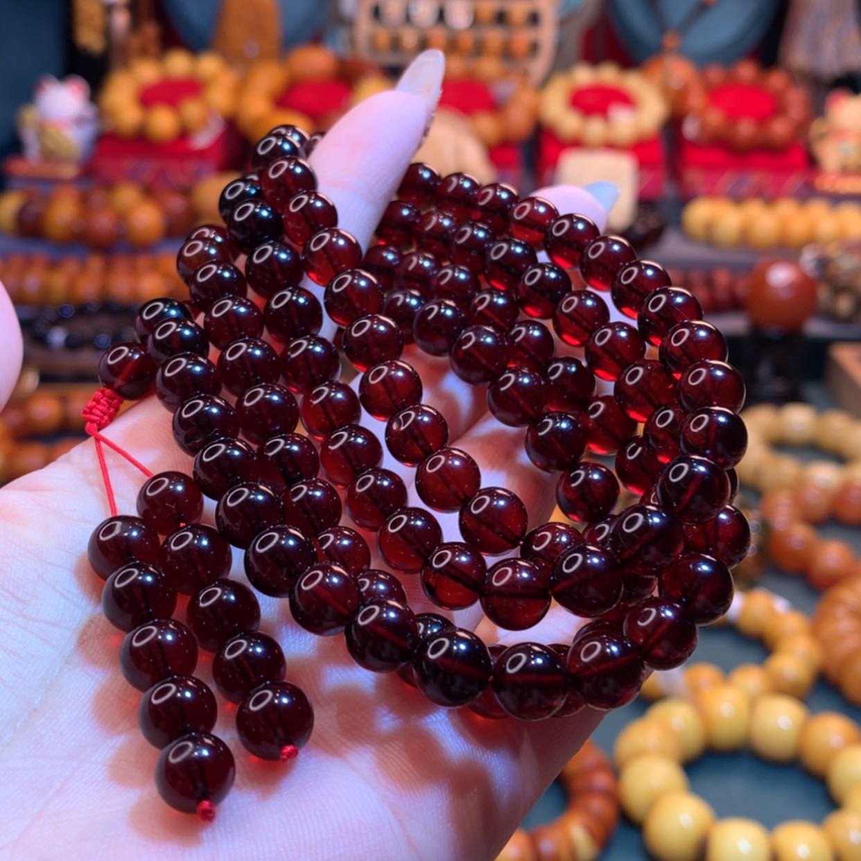 【闪购商品】血珀手链未镶嵌血珀手链