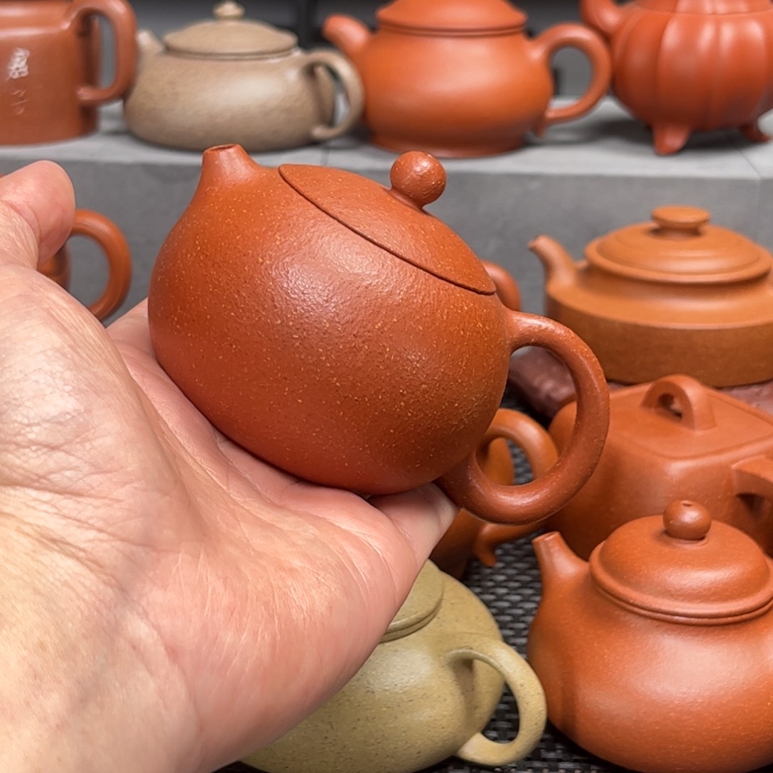 紫砂茶壶紫砂艺术茶具套装红降坡