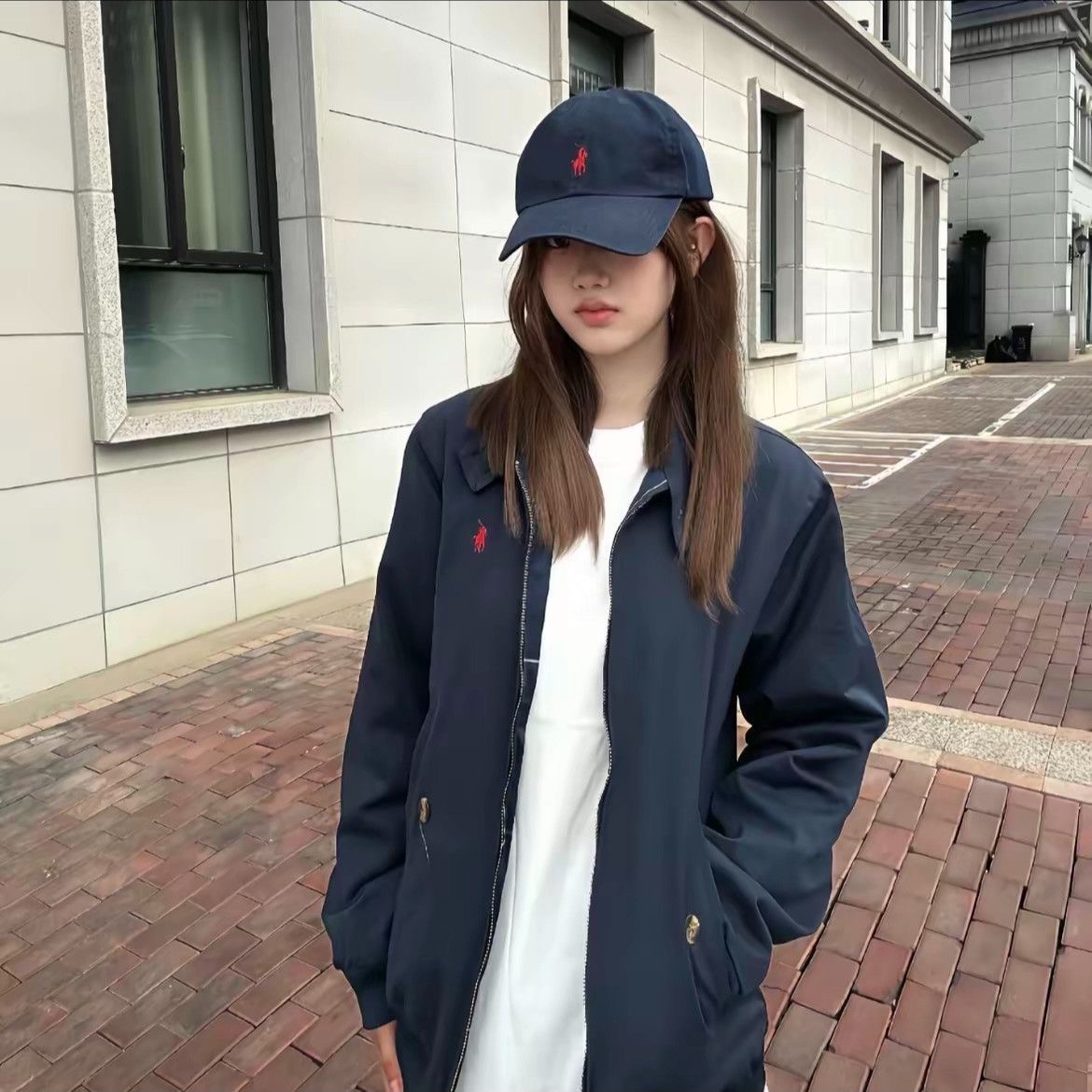 【哈灵顿立领棉服】秋冬保暖刺绣加棉加厚新款复古美式男女休闲夹克