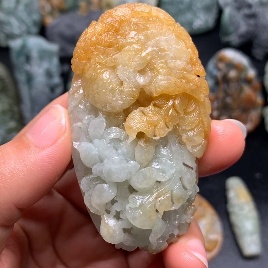 定制翡翠未镶嵌天然缅甸翡翠A货毛货抛光定制