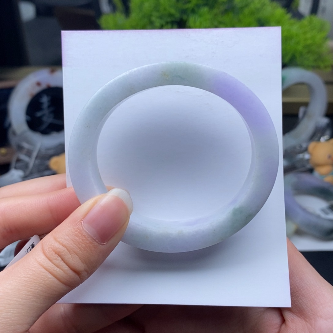 未镶嵌手镯定制翡翠紫翡贵妃