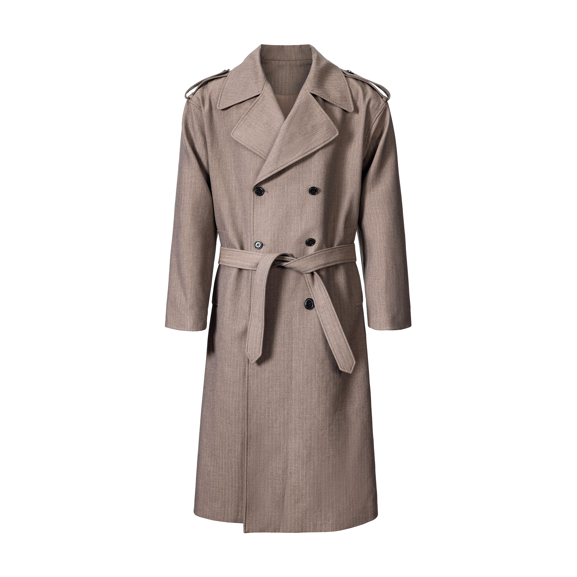Windsor Stripe Trench/ 温莎隐纹风衣 三重混纺面料 英伦老钱风