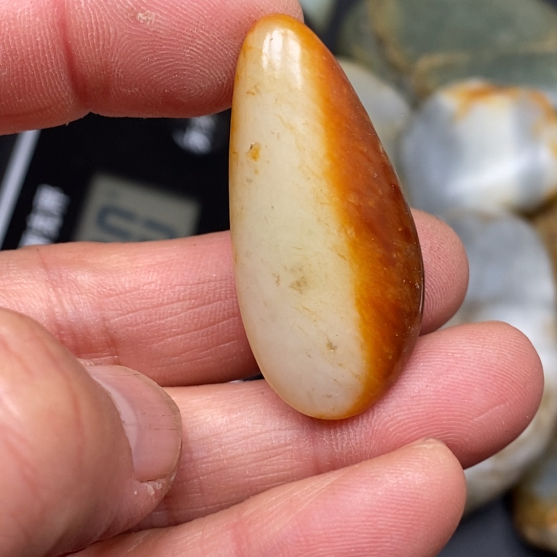 和田玉挂件铂Pt950镶嵌