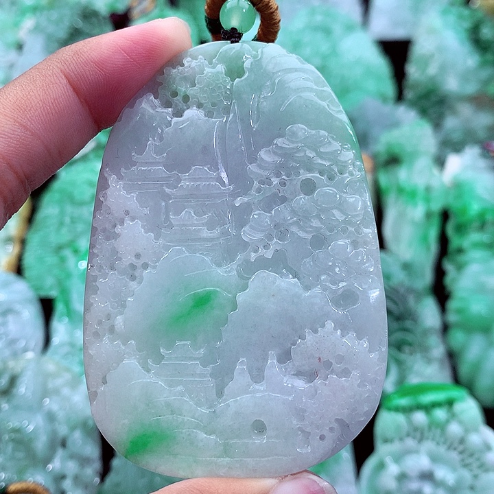 翡翠未镶嵌吊坠(不含链)