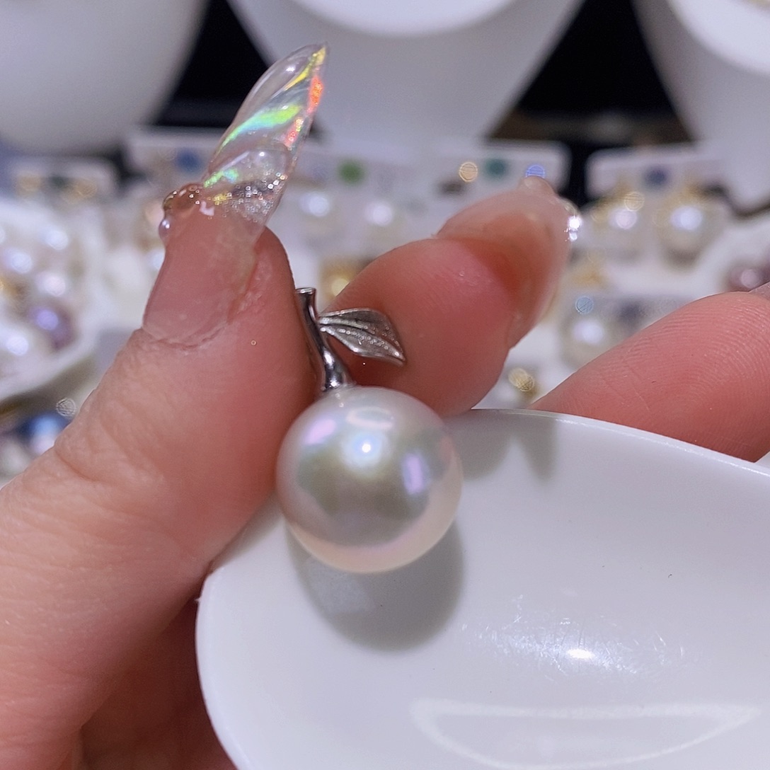 淡水珍珠颈饰银S925镶嵌