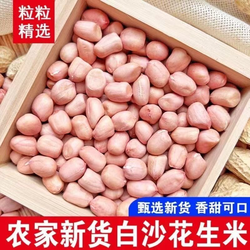 农家精选现玻壳花生无壳新货新鲜白沙花生