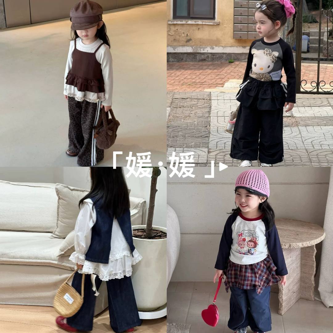 【301-375】媛媛妈韩版女童洋气套装裙子外套