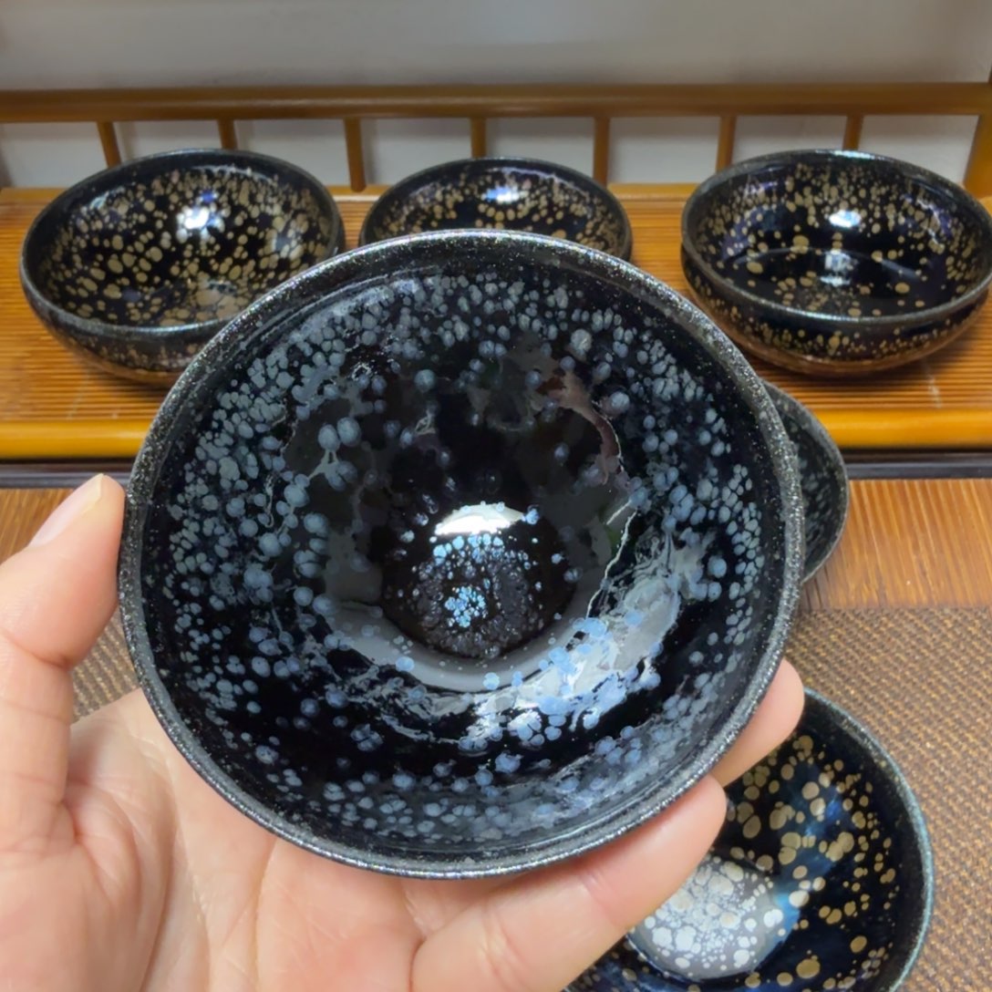 茶盏寒***牛建盏手工制作主人杯茶杯