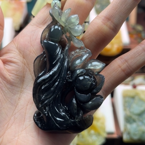 岫玉挂件未镶嵌挂件