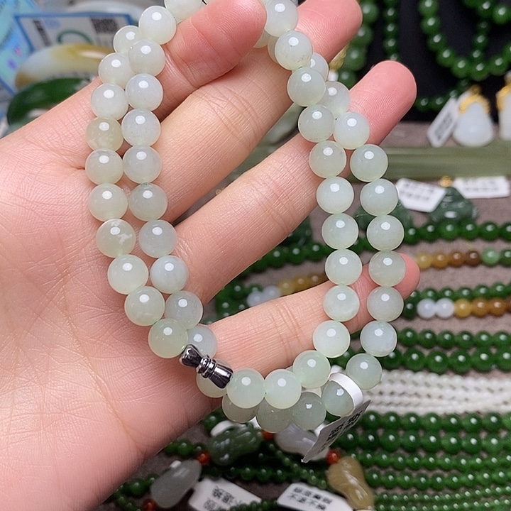 和田玉未镶嵌手链