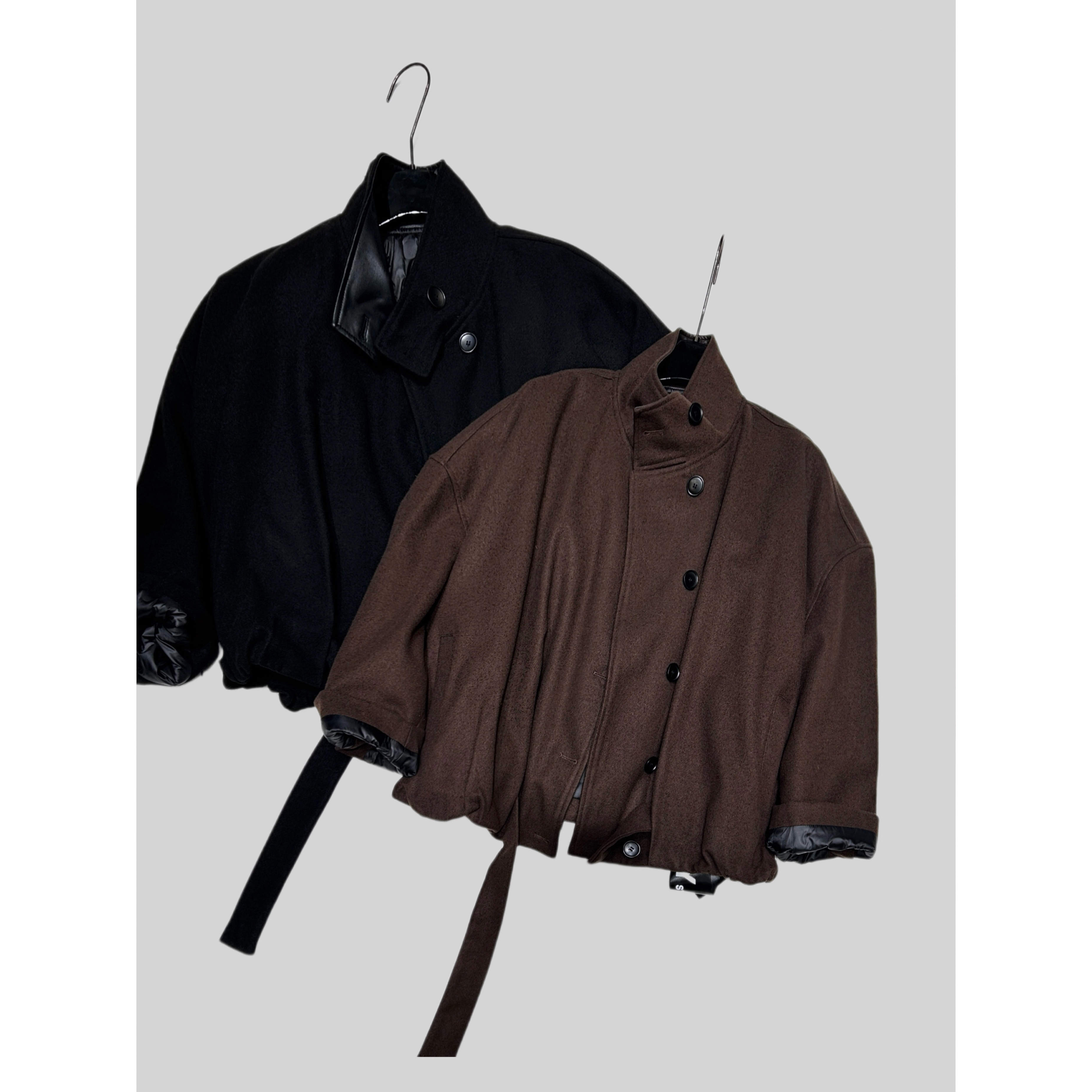 Aila｜2025冬季新款百搭休闲个性羽绒服宽松时尚短款黑色外套