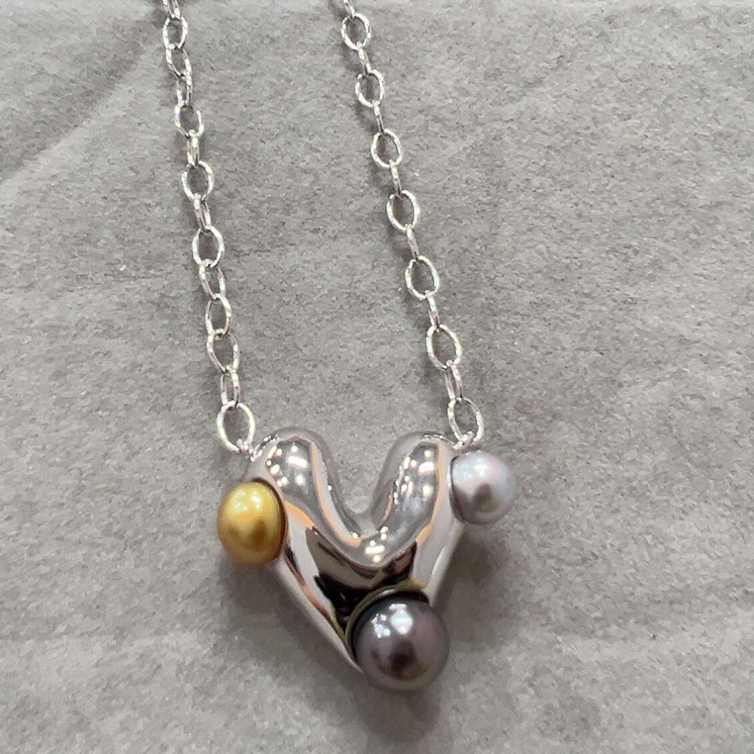 海水珍珠颈饰银S925镶嵌