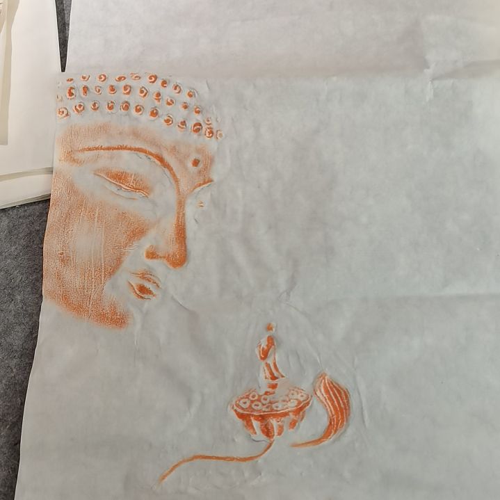 昌化石印石佛缘拓片一张