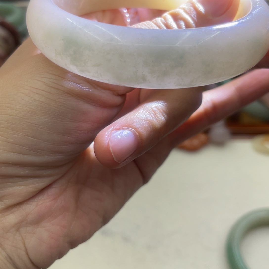 石英岩玉圈口60未镶嵌