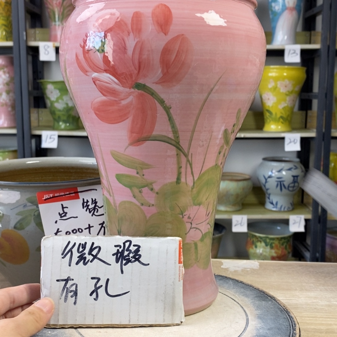 景德镇手工手绘陶瓷花盆