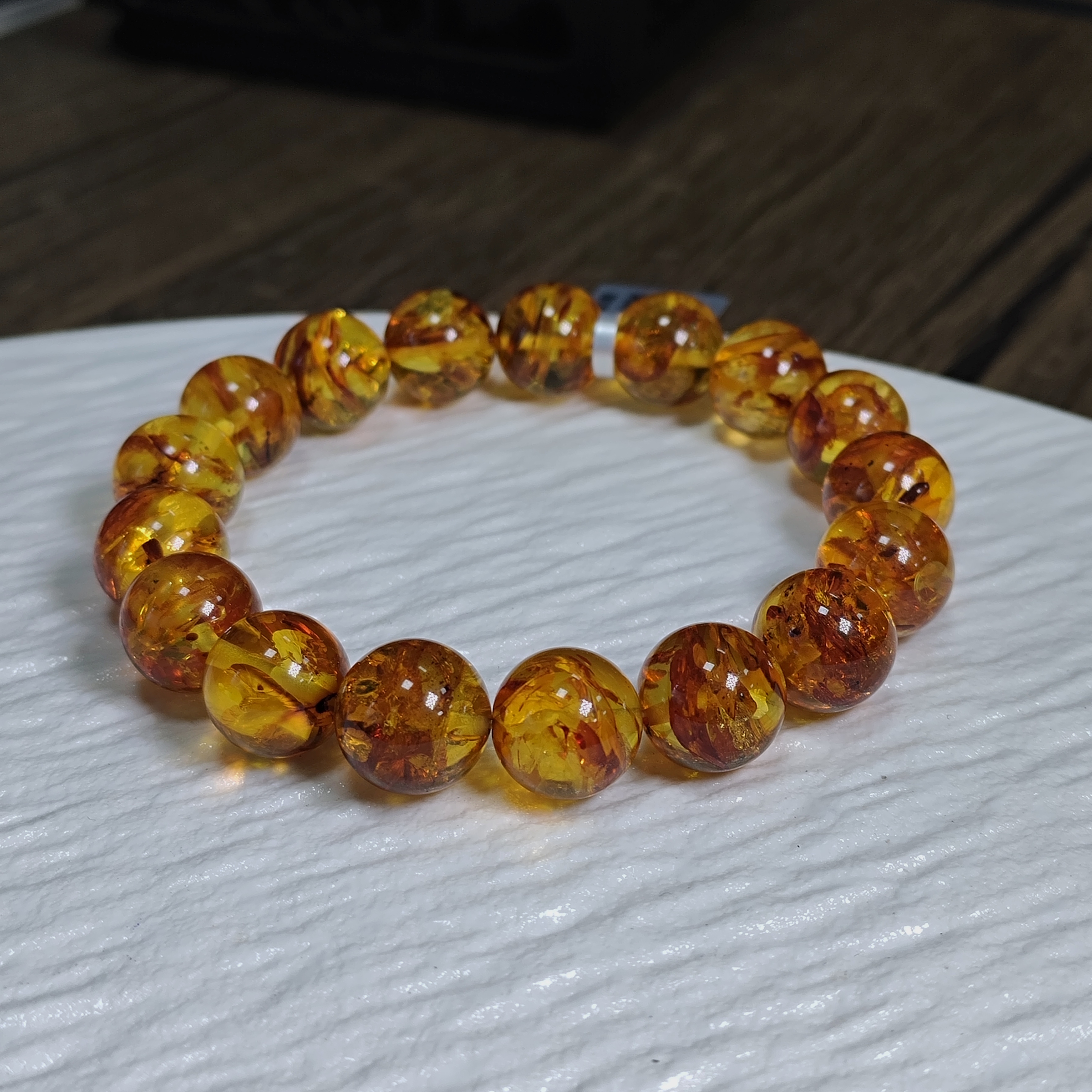 【书记甄选】花珀单圈 多样性发一件 约12mm 1418BB