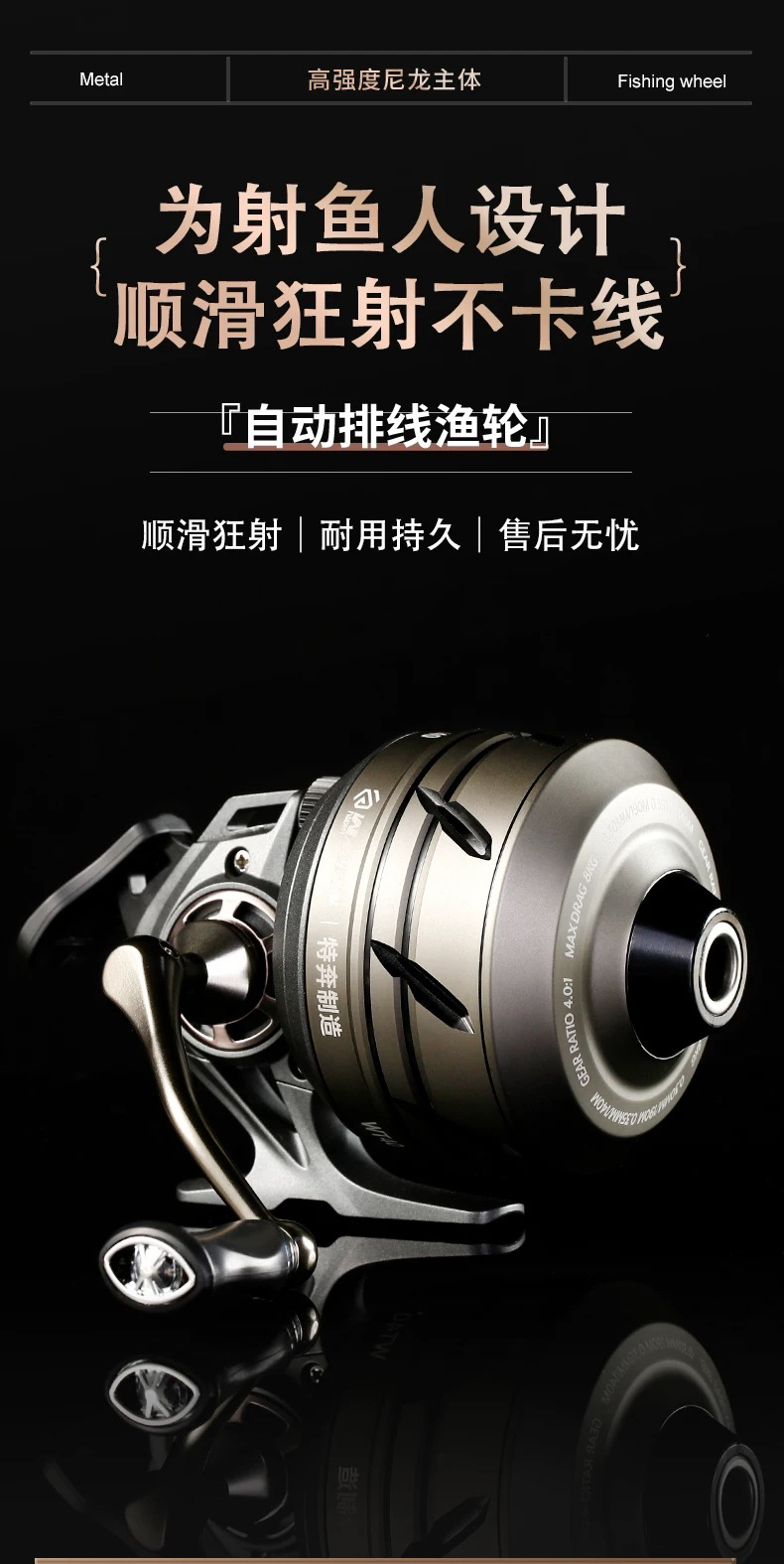 万品WT40自动排线渔轮