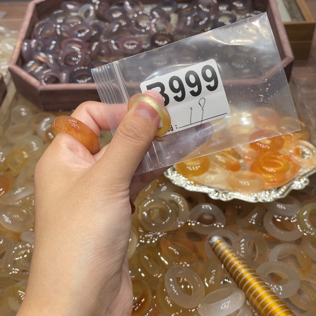 玛瑙/玉髓未镶嵌戒指999