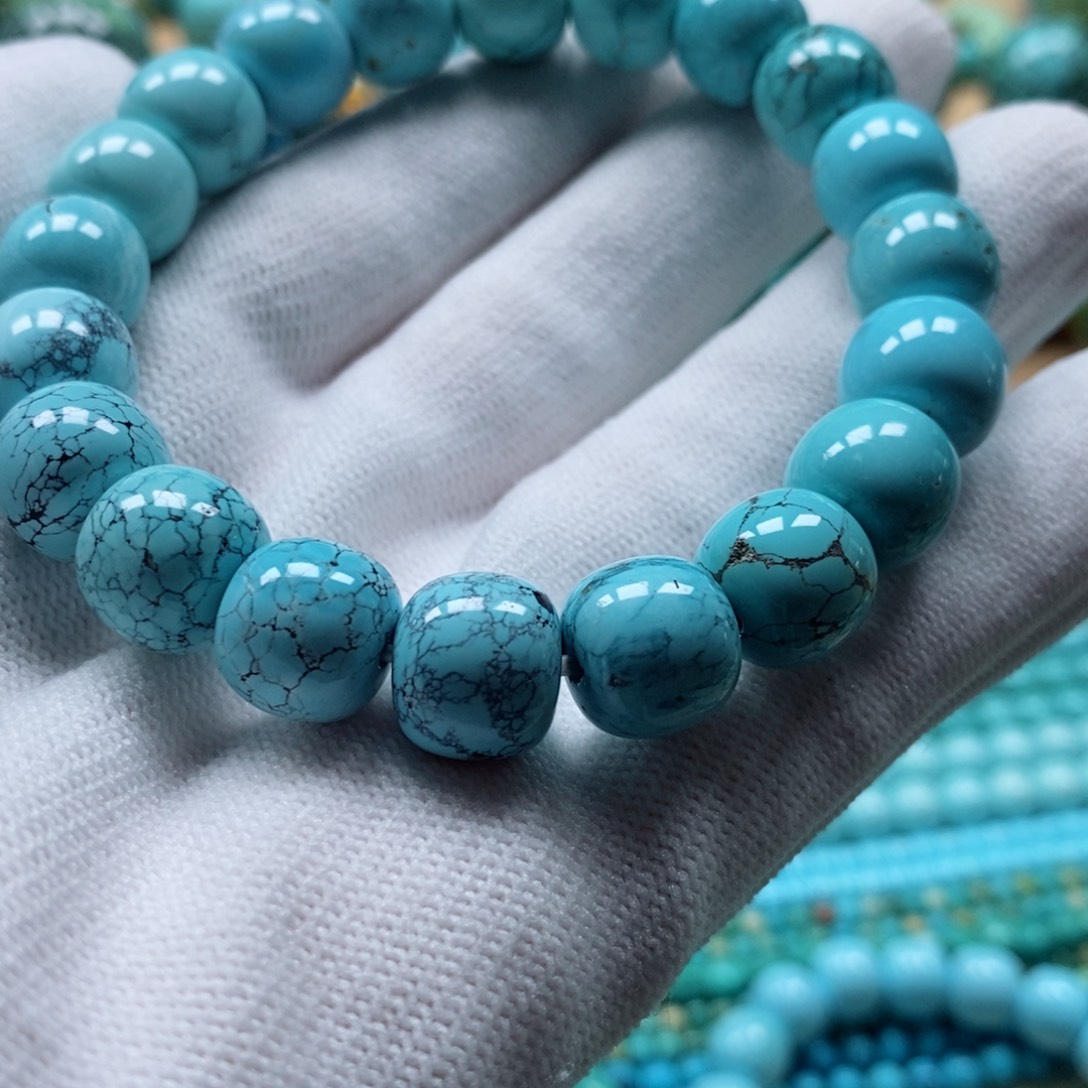 【闪购商品】绿松石珠宝奇石未镶嵌三***筝