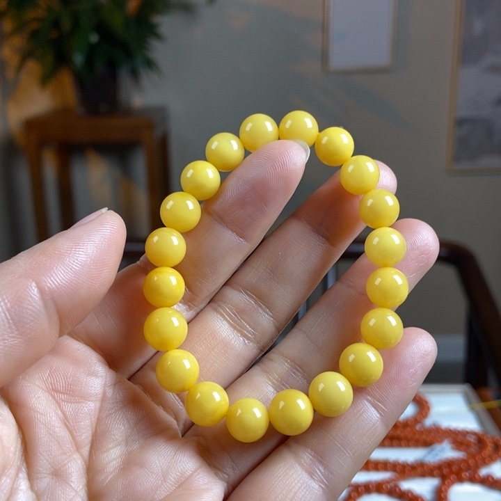 琥珀手链未镶嵌蜜蜡手串9