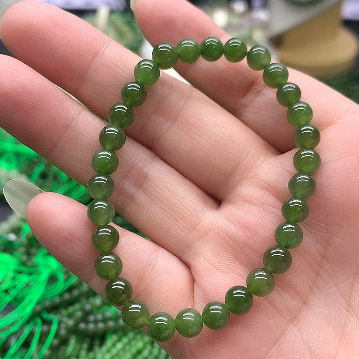 和田玉未镶嵌手链6