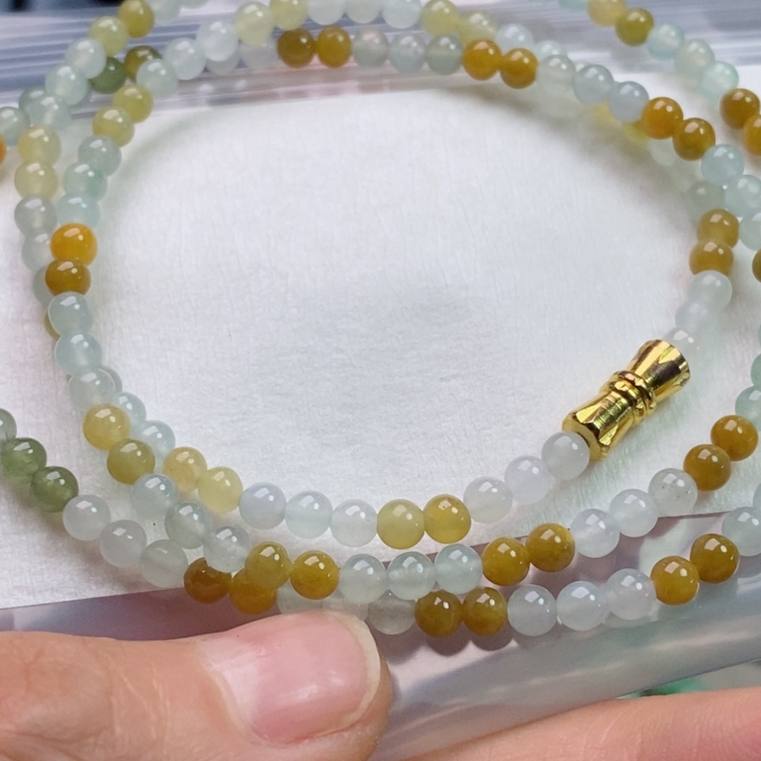 定制翡翠未镶嵌小*翡翠定制手链