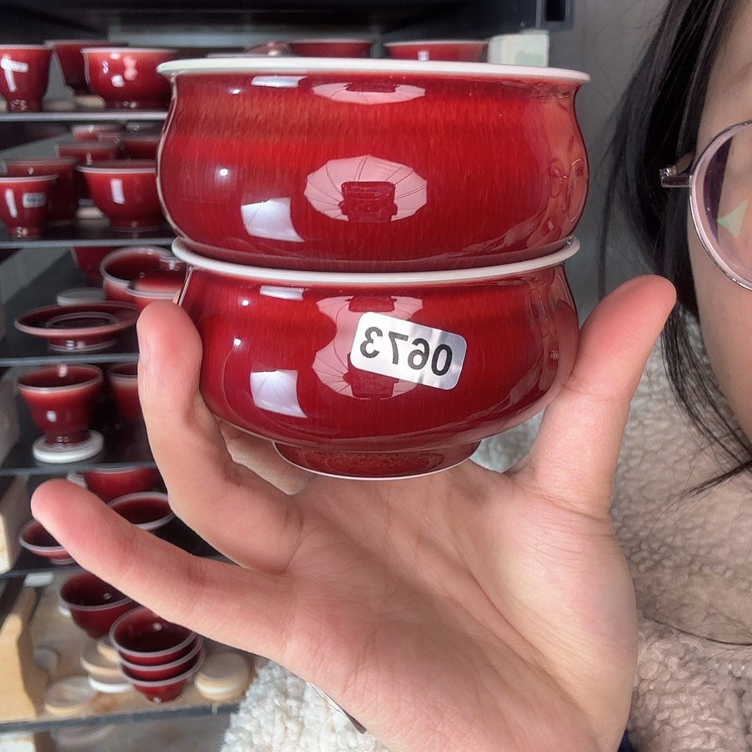 碗景德镇郎红陶瓷