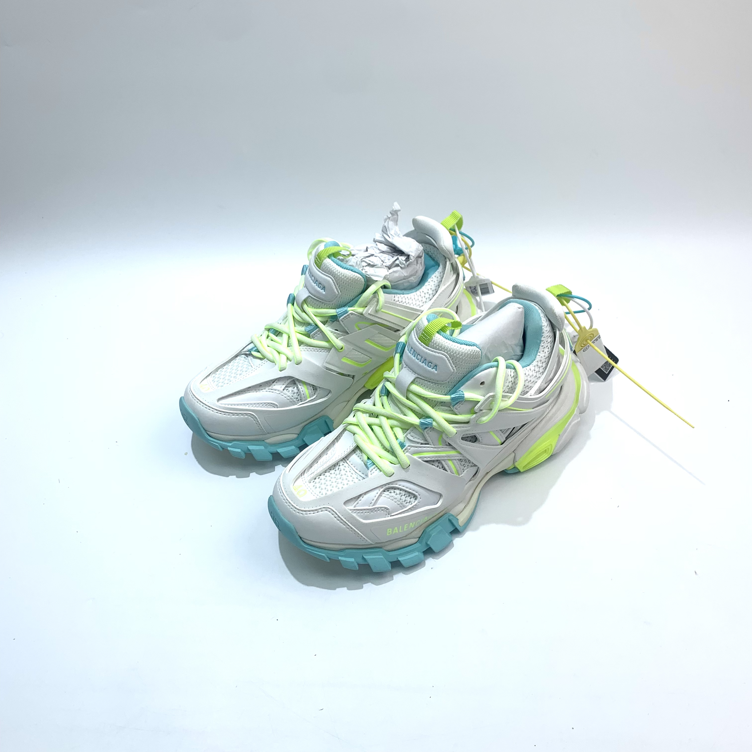 未使用 Balenciaga/巴黎世家 40码 白色Track1.0老爹鞋 bl0526