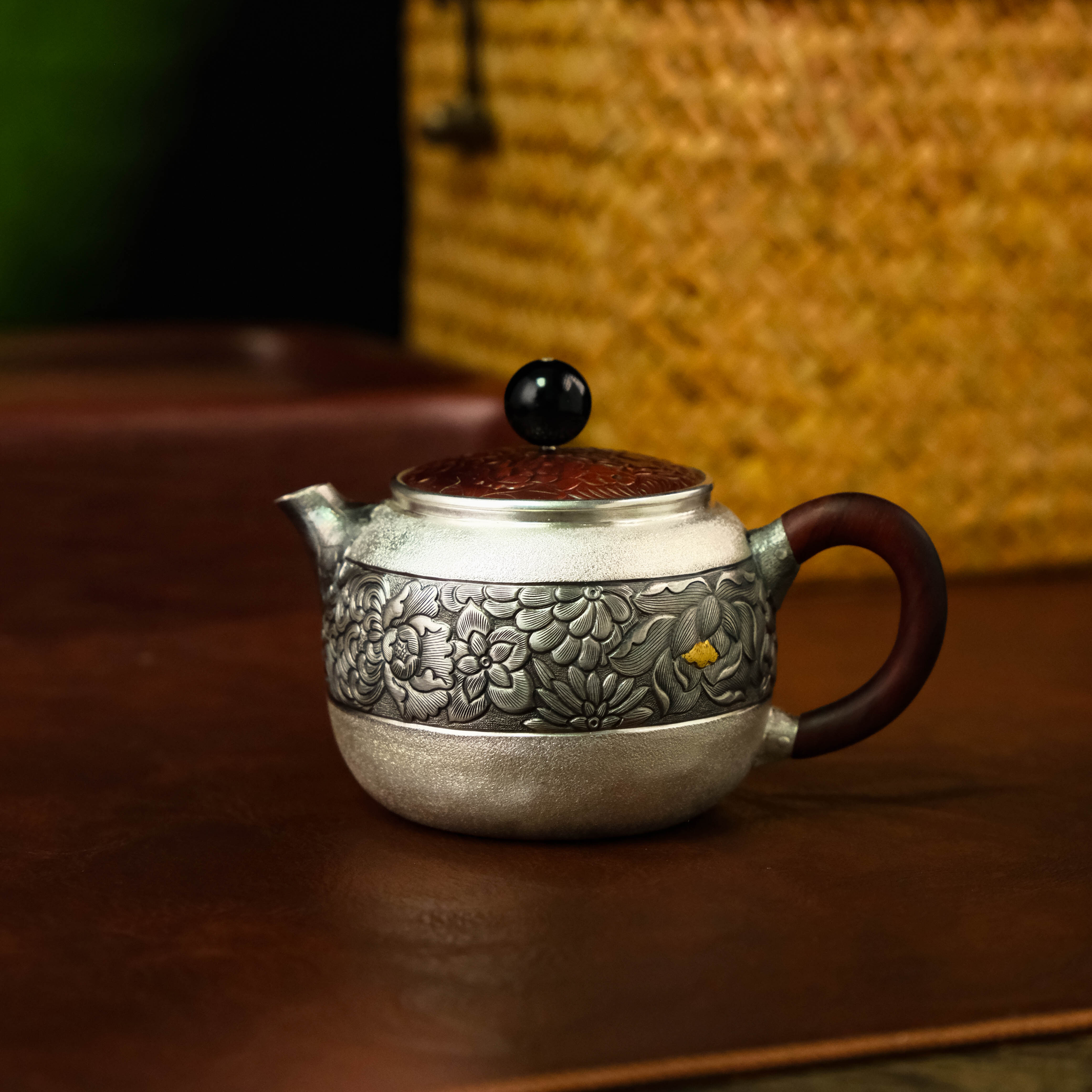 【特惠】壶尔摩斯《凝香》茶 壶家用手工足银999精美茶具约120g160cc