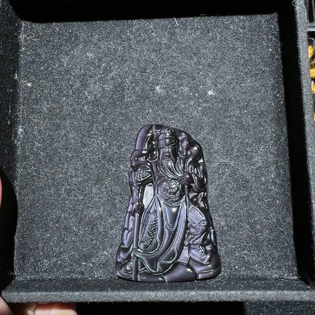 白***r黑曜岩未镶嵌颈饰