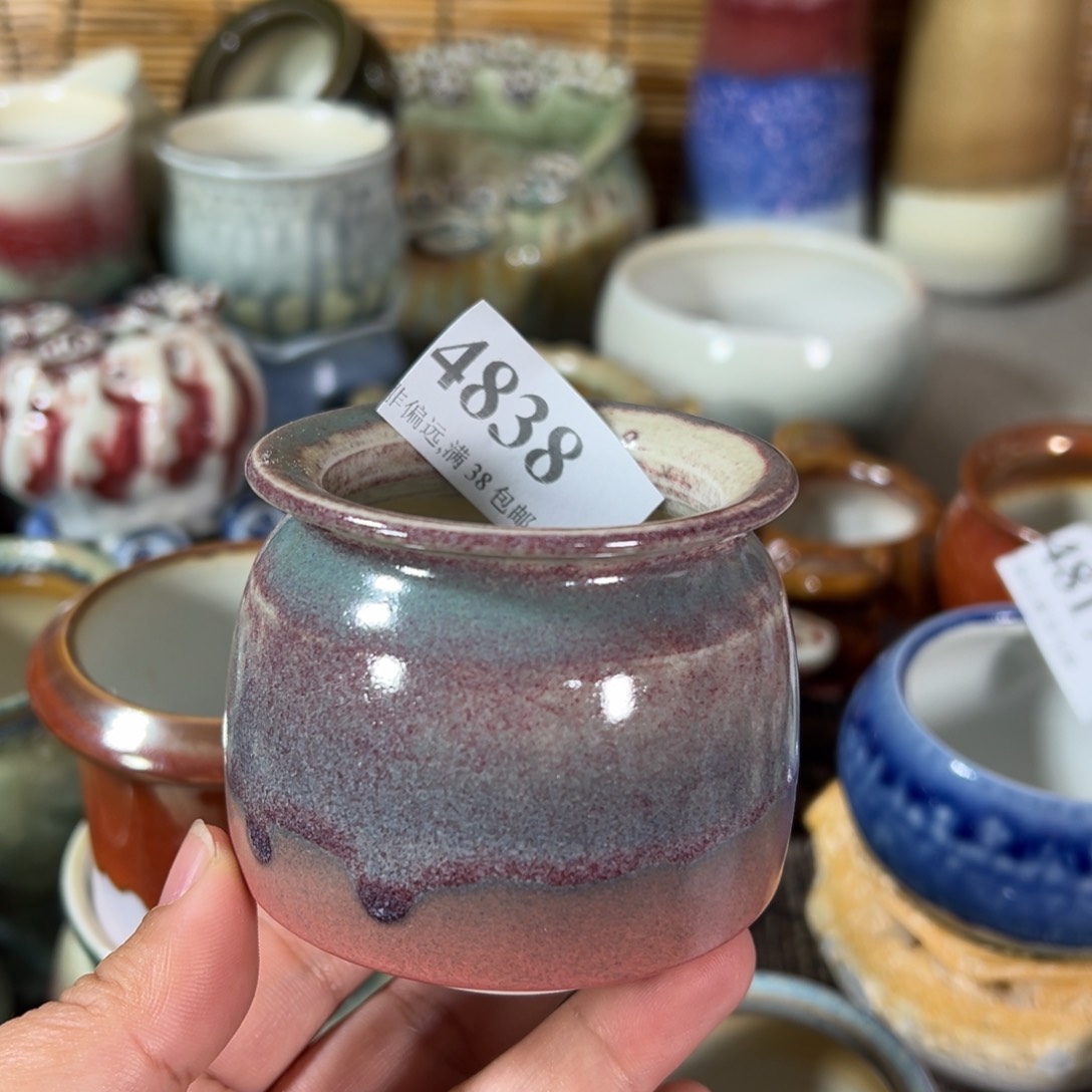 红陶景德镇手工花盆