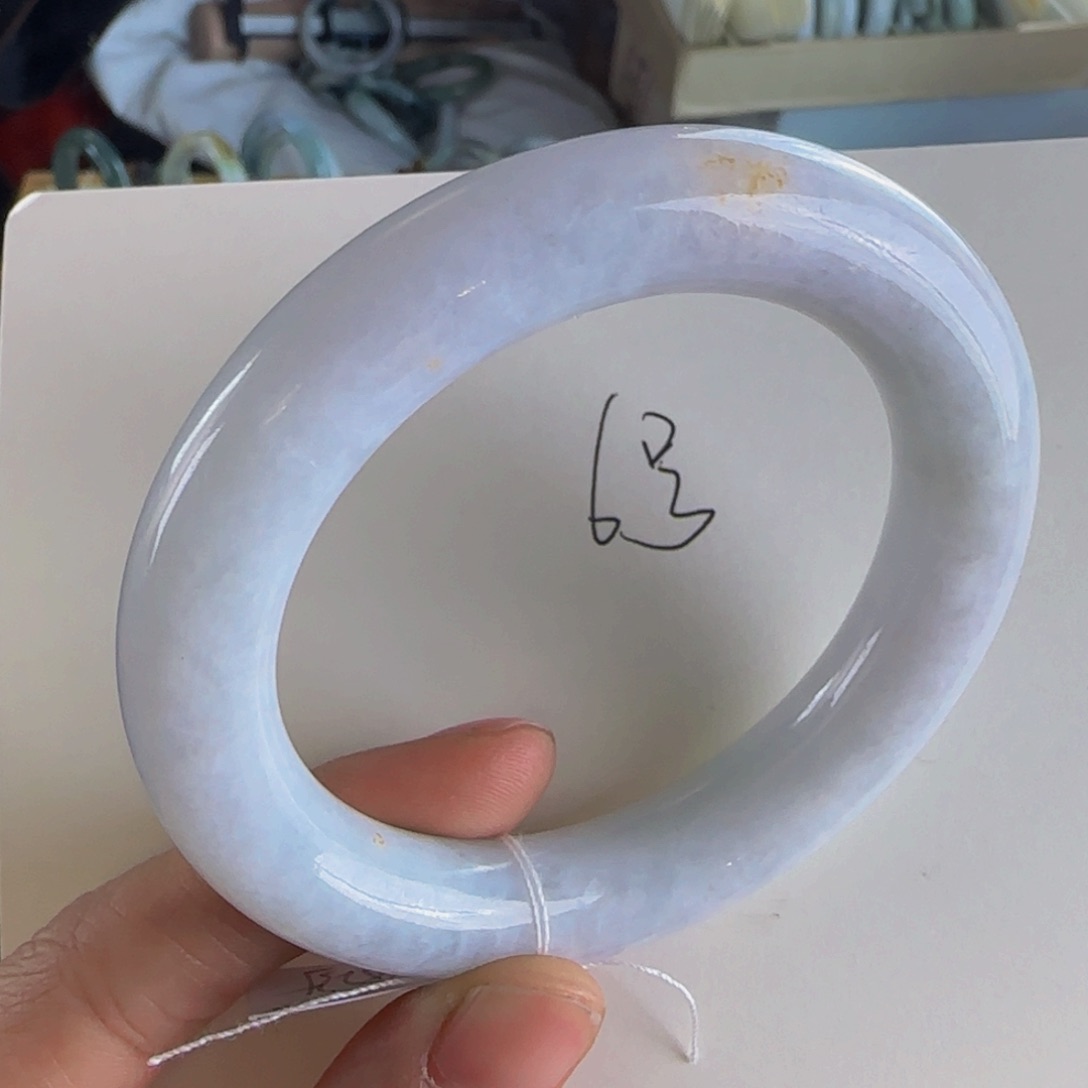 翡翠手镯未镶嵌老坑54.5圈