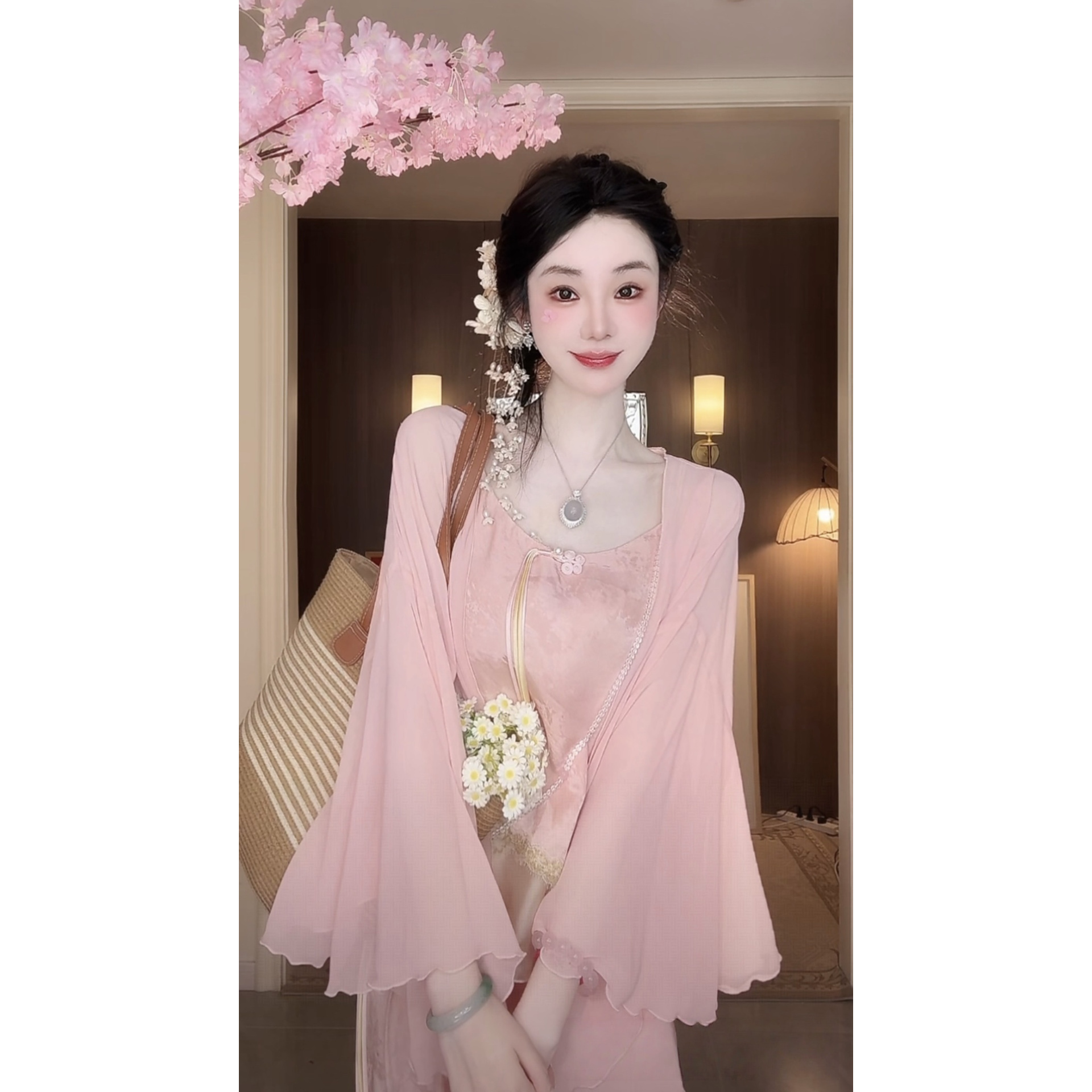 【雅乔定制】琉璃金銮外披 春夏百搭飘逸雪纺薄外套女DYYK-24112078