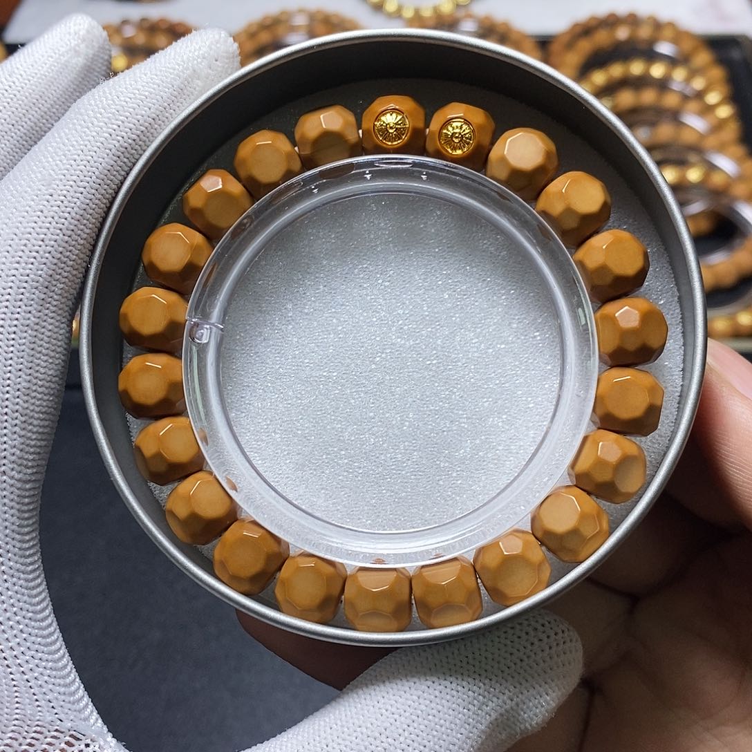 猴头核桃手串18k双标星耀六方尺寸10-11单号46号