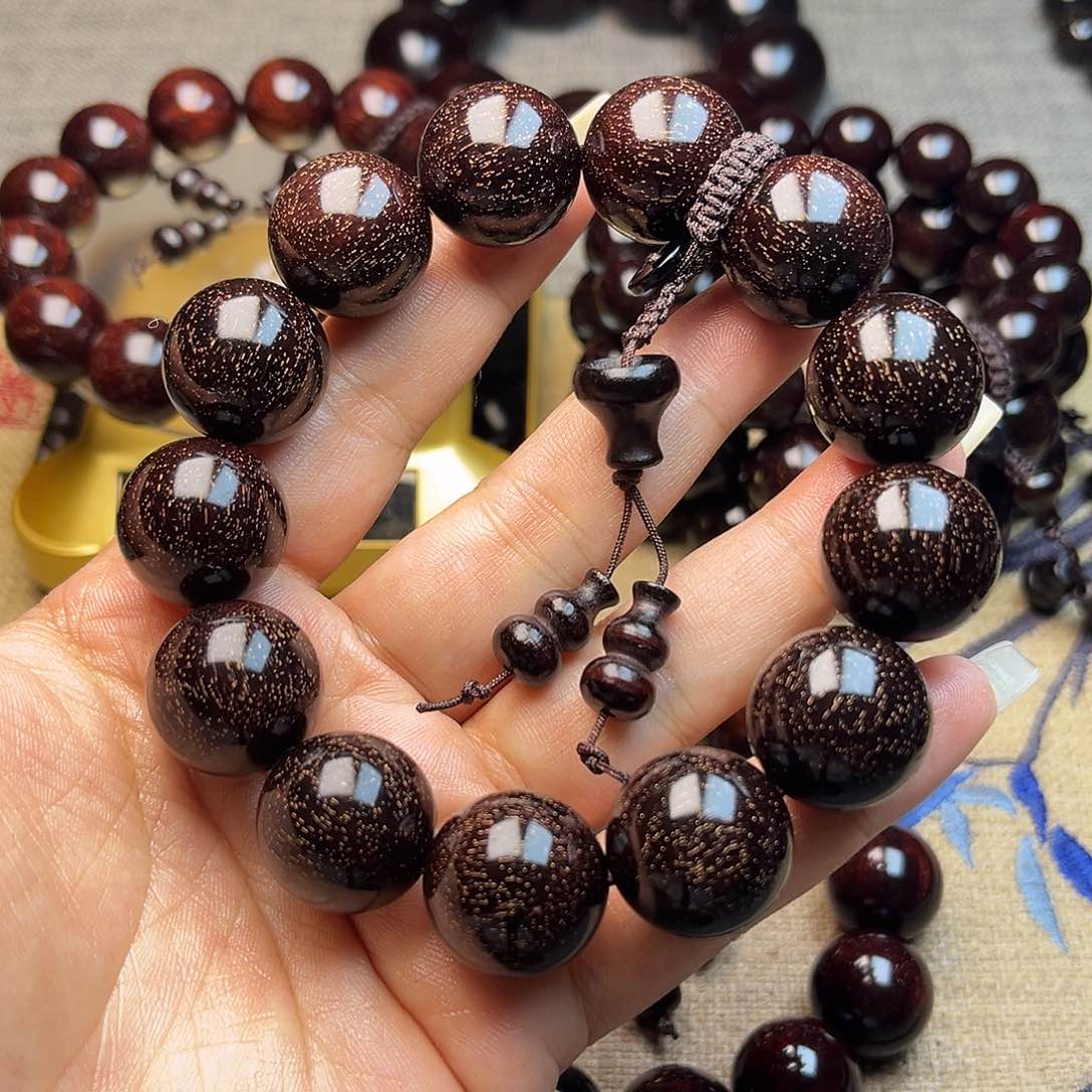 檀香紫檀（小叶紫檀）1.8 13颗爆星