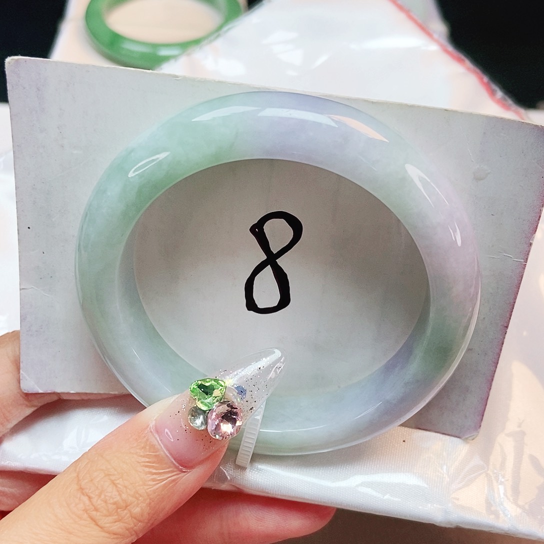 翡翠手镯未镶嵌53.4圈