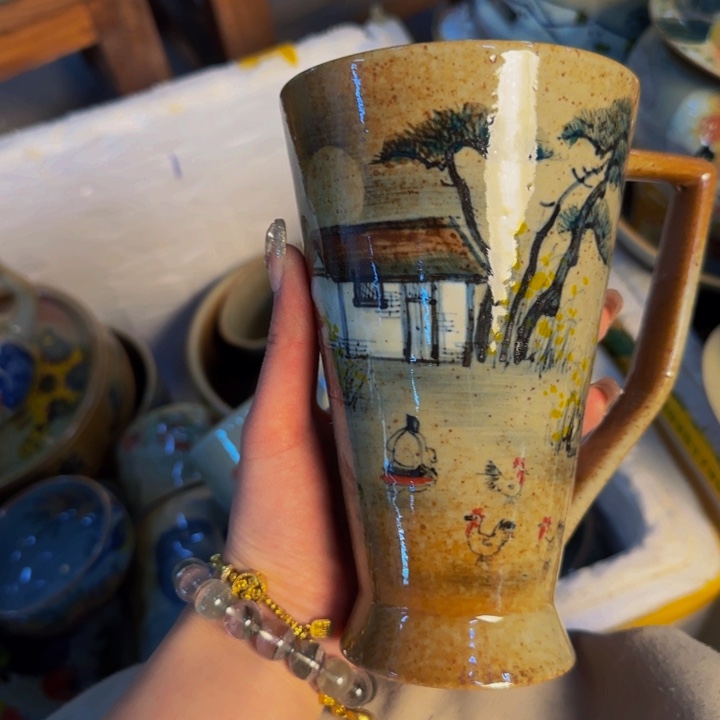 瓷片景德镇陶瓷手工手绘