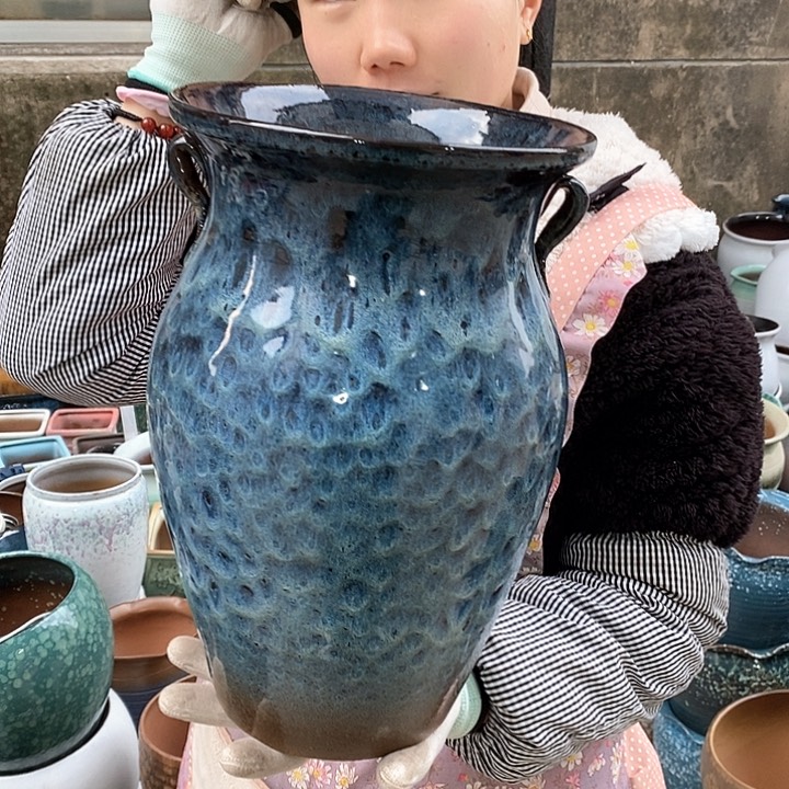 紫砂花盆正品口20高32