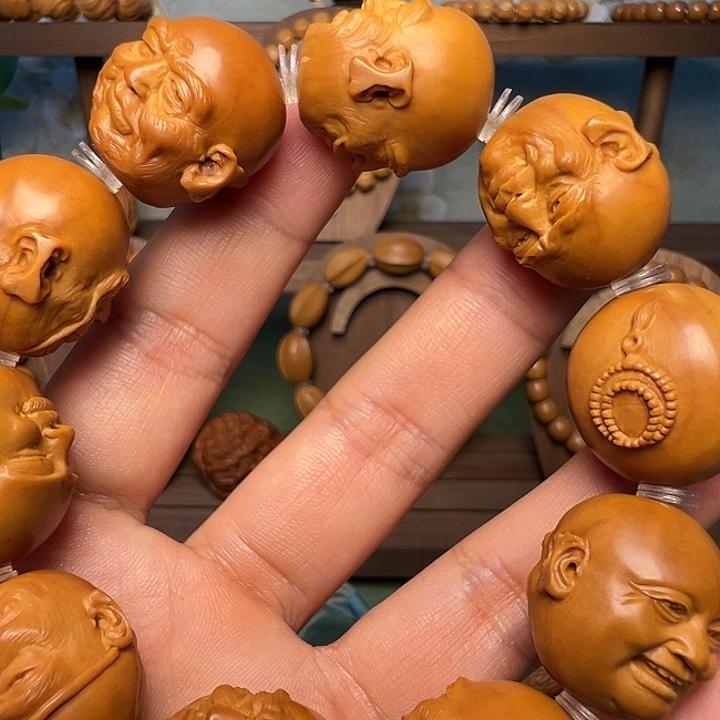 凛***冬手串/手链橄榄核双面十八罗汉