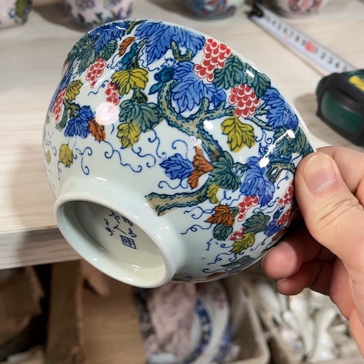 瓷片/////直径15厘米。绿。