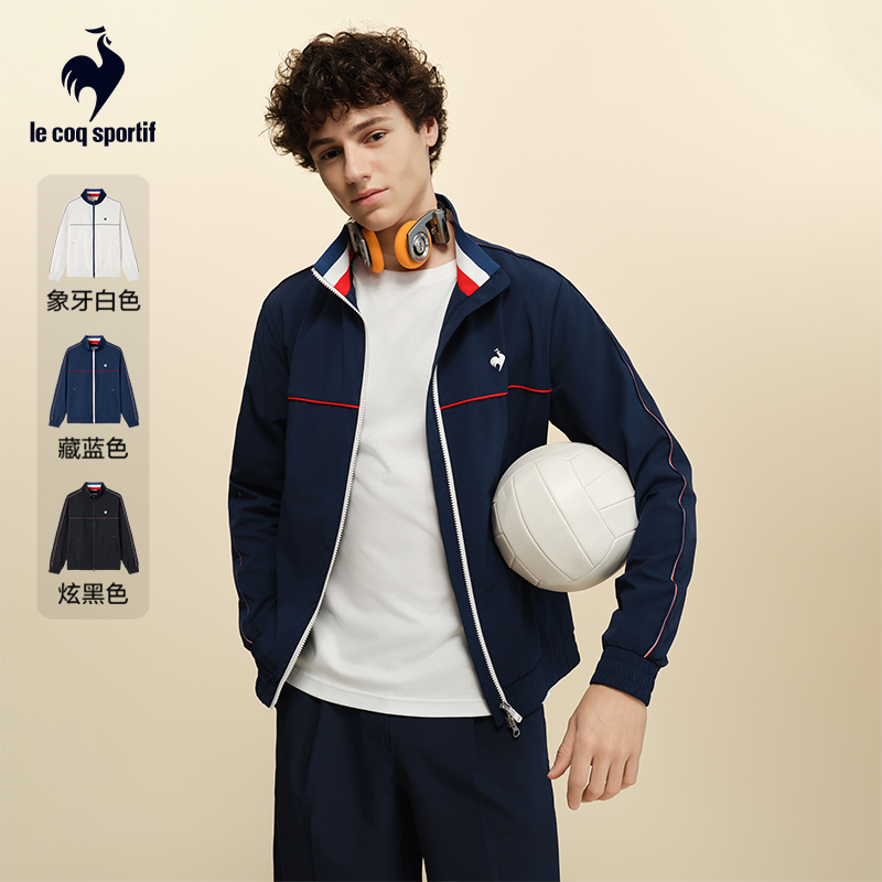 乐卡克法国公鸡25年秋季男女同款梭织休闲夹克外套L253UCNTJK05