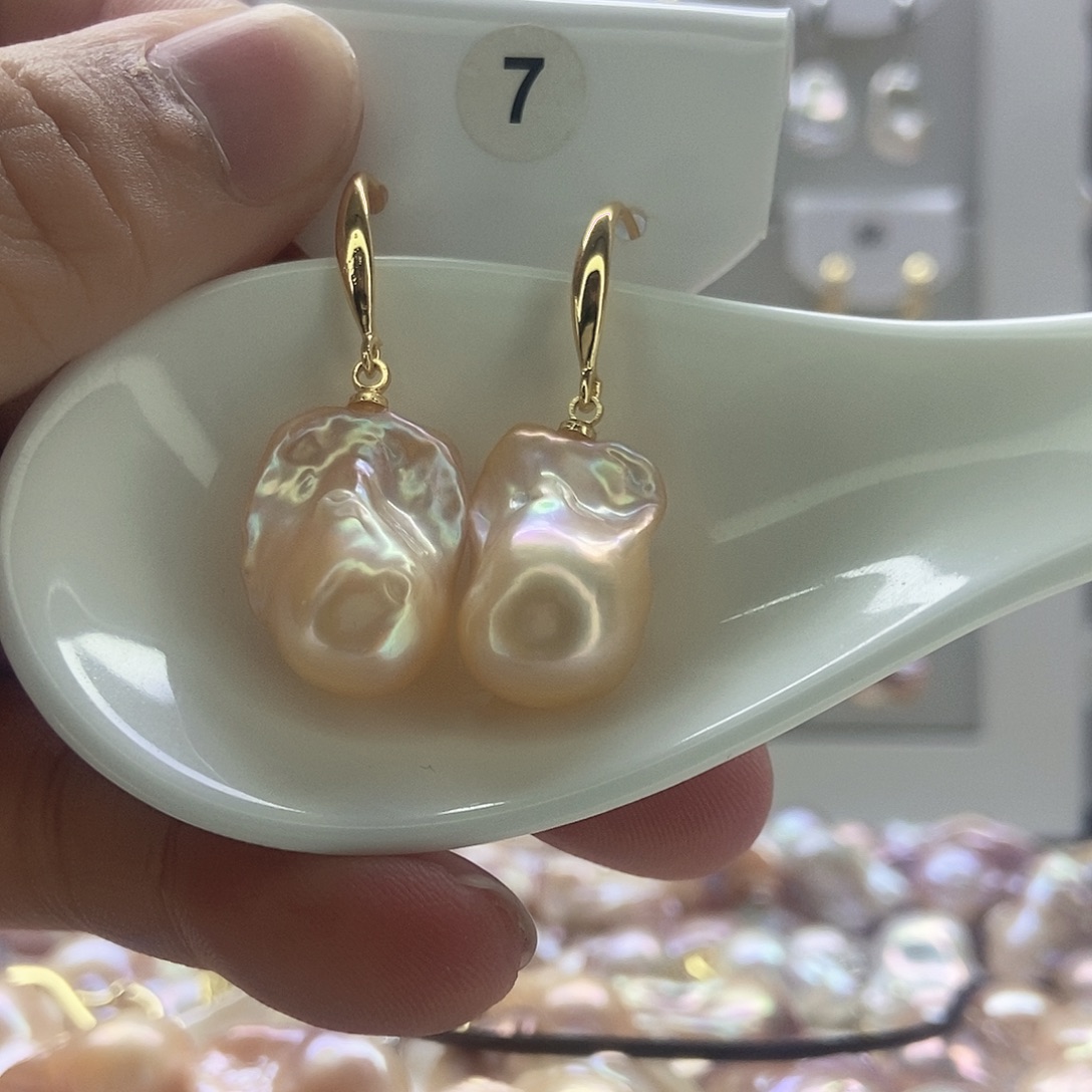 绮***然银S925镶嵌颈饰淡水珍珠7