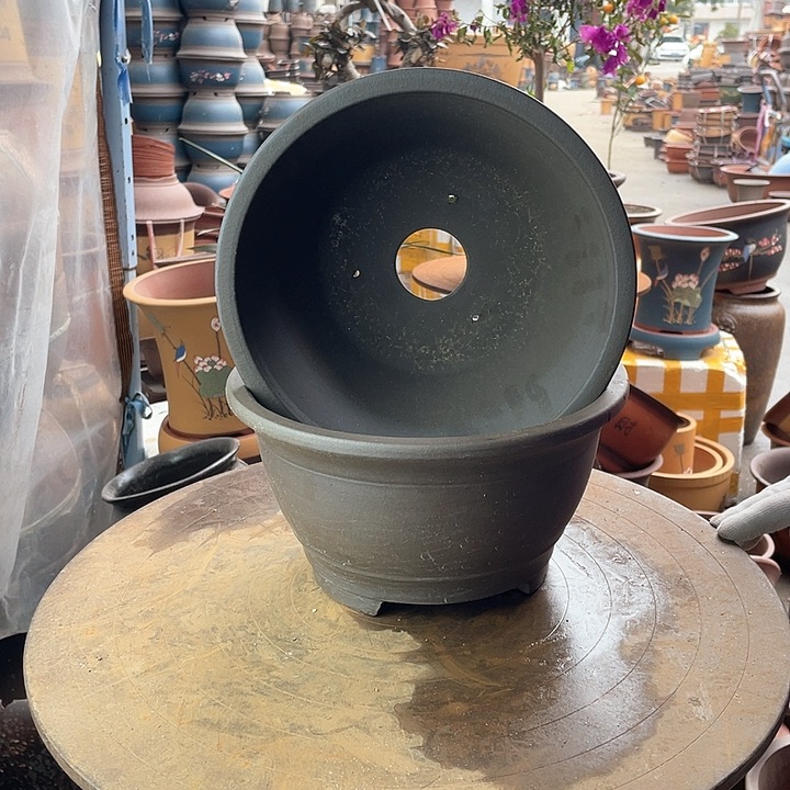 紫砂宜兴紫砂富贵碗盆一对23