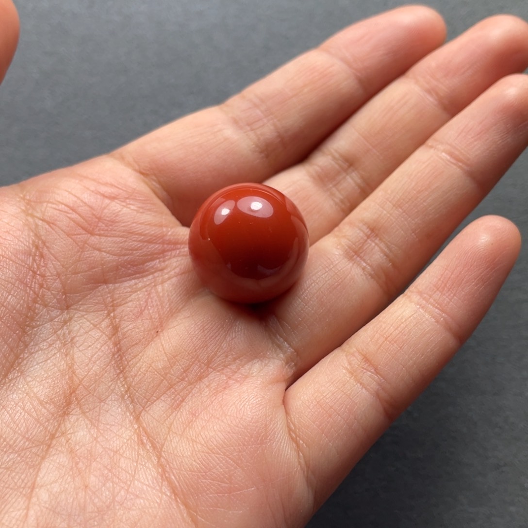 南红玛瑙配饰未镶嵌19.2mm