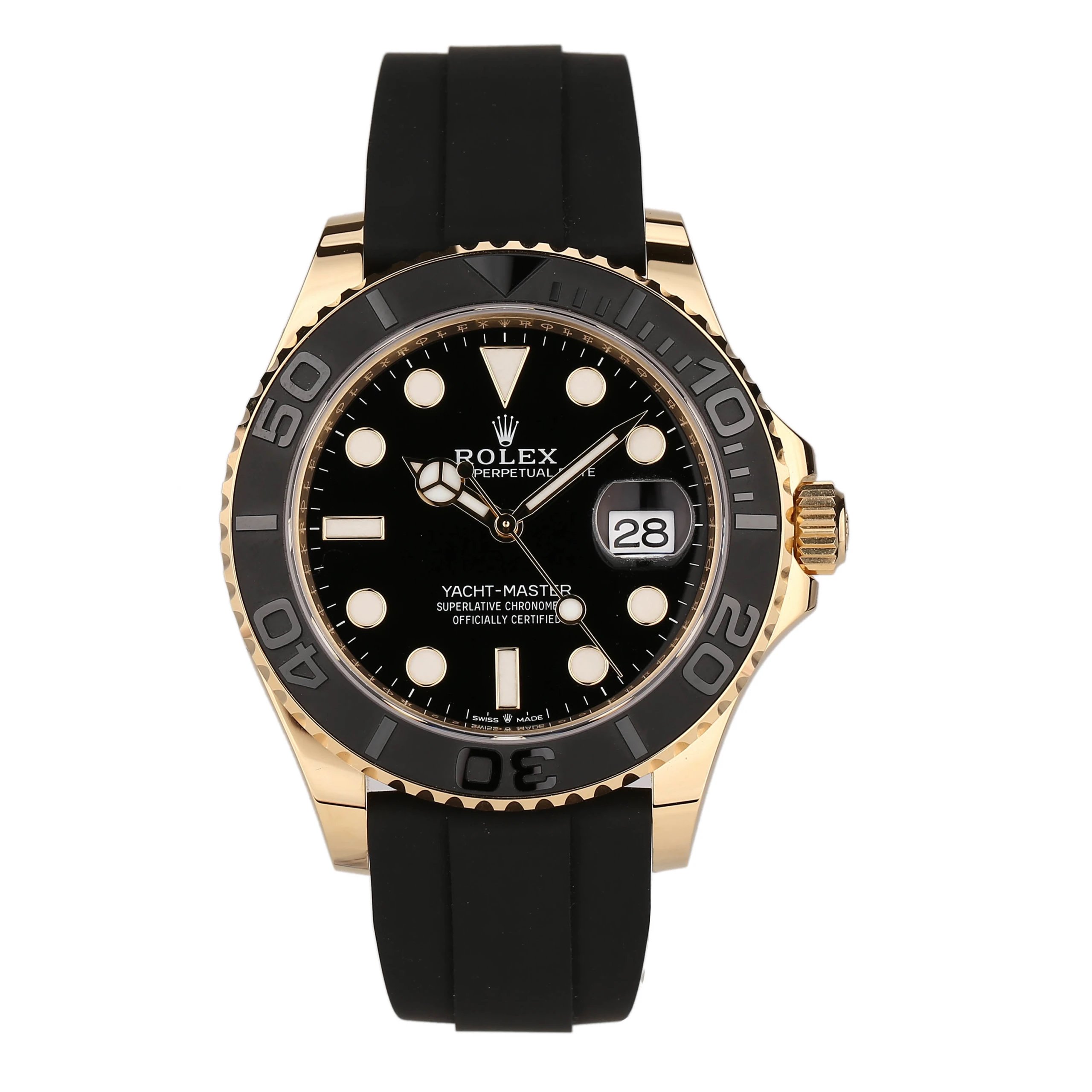 全新未使用 Rolex/劳力士 礼尚往来24年226658黄金游艇男表N1764